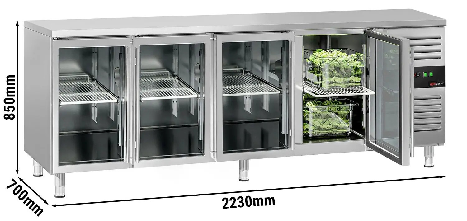 Masa frigorifica GGM Gastro KTS227ND#4G (Inox) - 7