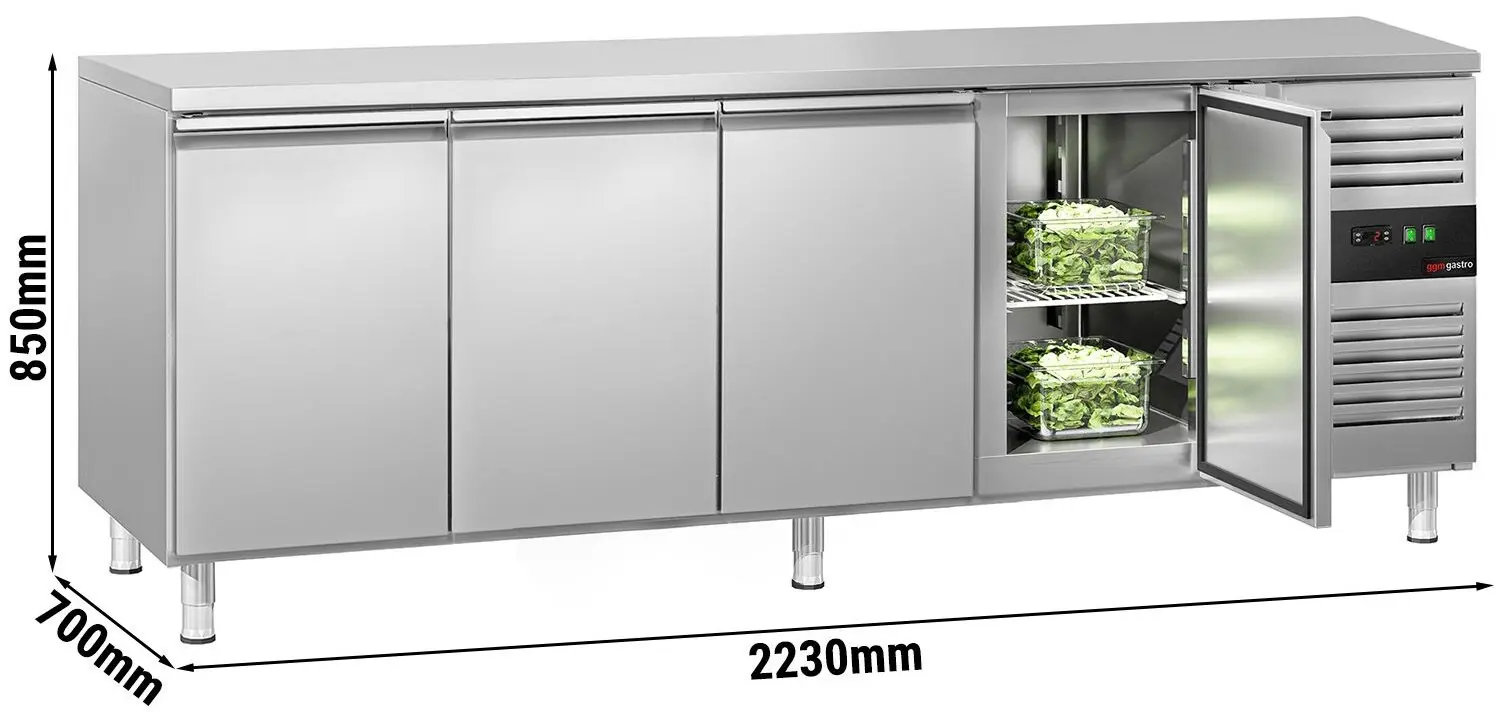 Masa frigorifica GGM Gastro KTS227ND (Inox) - 10