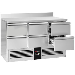 Masa frigorifica GGM Gastro SAG147E6AND (Inox) Thumb