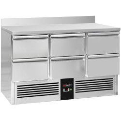 Masa frigorifica GGM Gastro SAG147E6AND (Inox)