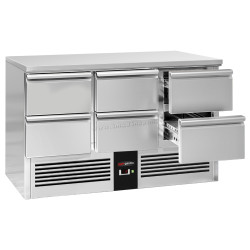 Masa frigorifica GGM Gastro SAG147E6ND (Inox)