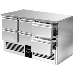 Masa frigorifica GGM Gastro SAG147E6ND (Inox) Thumb