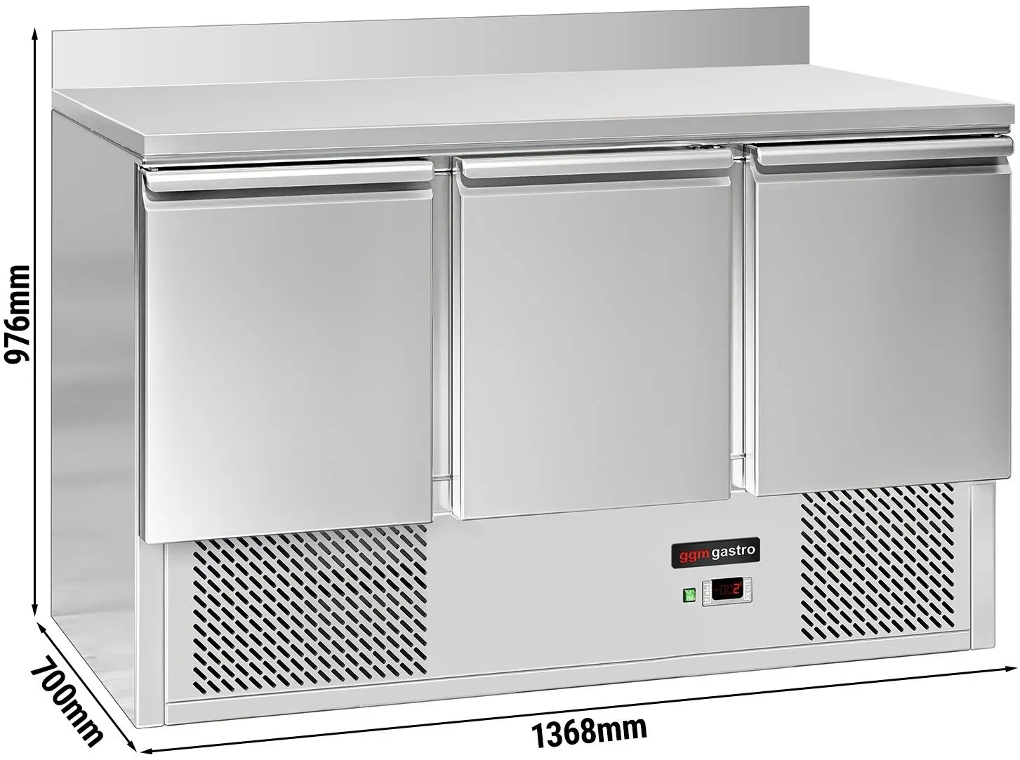 Холодильный стол GGM Gastro SAG147EAND#07 (Inox) - 7
