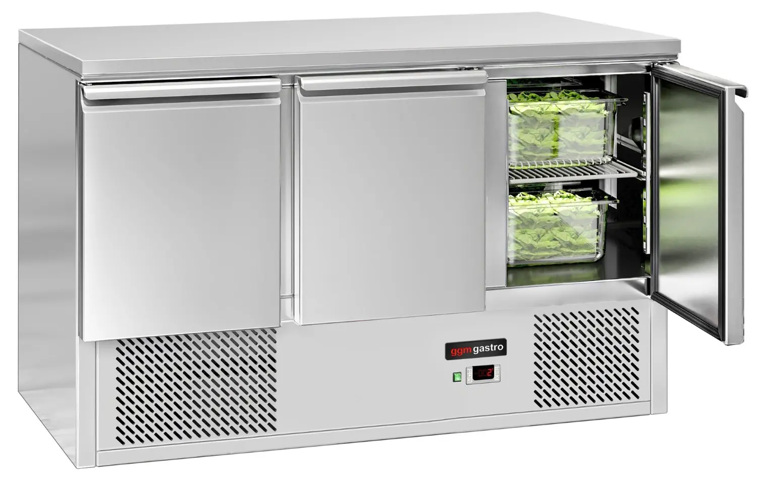Холодильный стол GGM Gastro SAG147END#07 (Inox) - 2