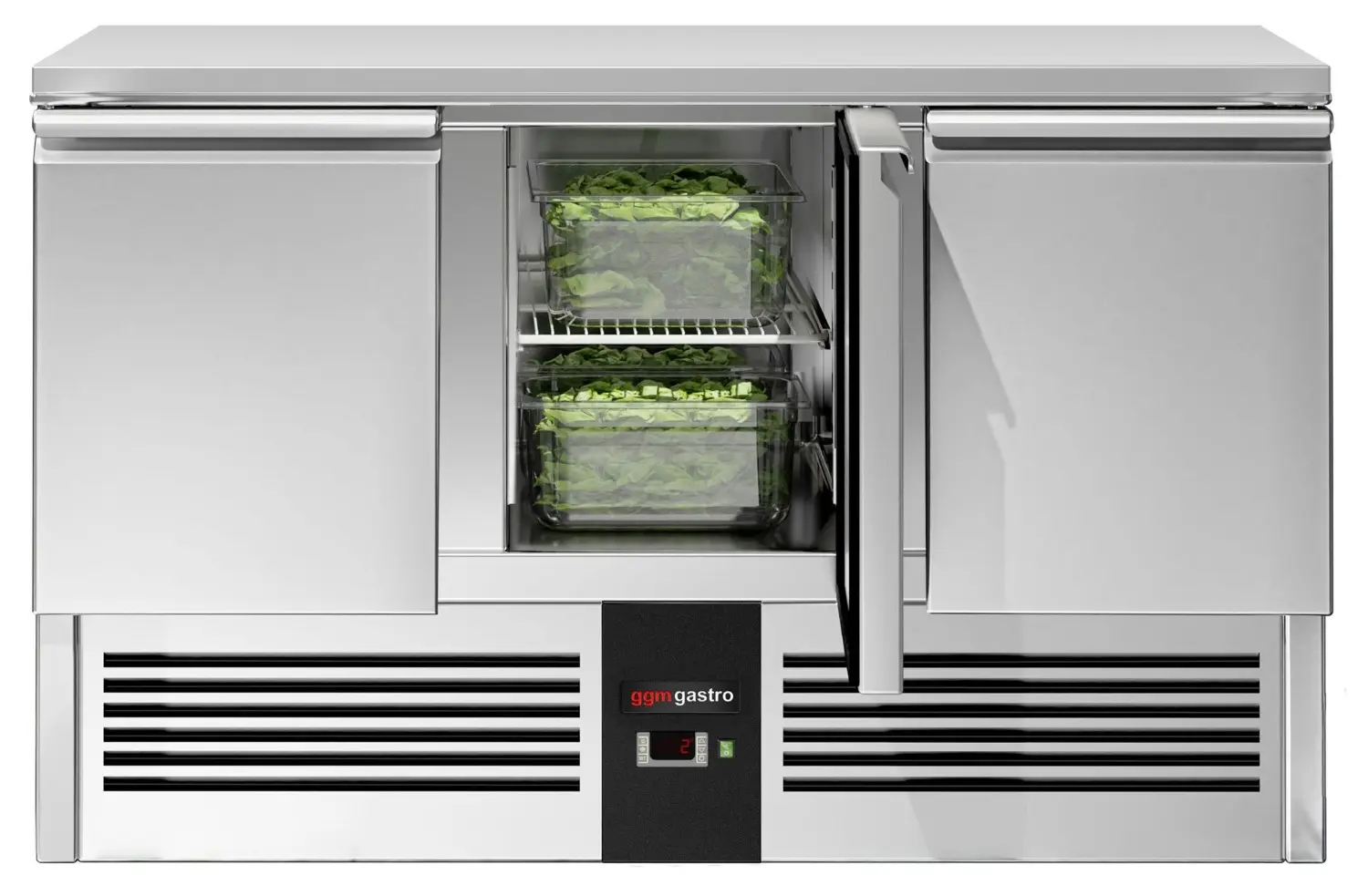 Холодильный стол GGM Gastro SAG147END (Inox) - 3