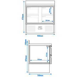Холодильный стол GGM Gastro SAG97E4AND (Inox) Thumb