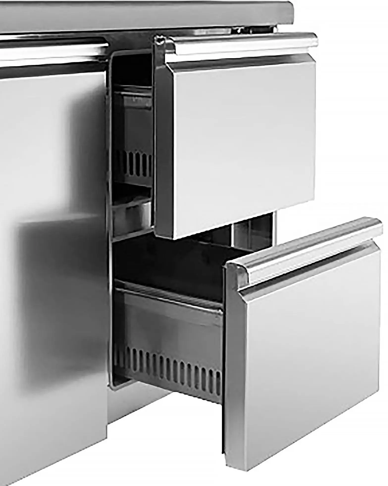 Холодильный стол GGM Gastro SAG97E4AND (Inox) - 9