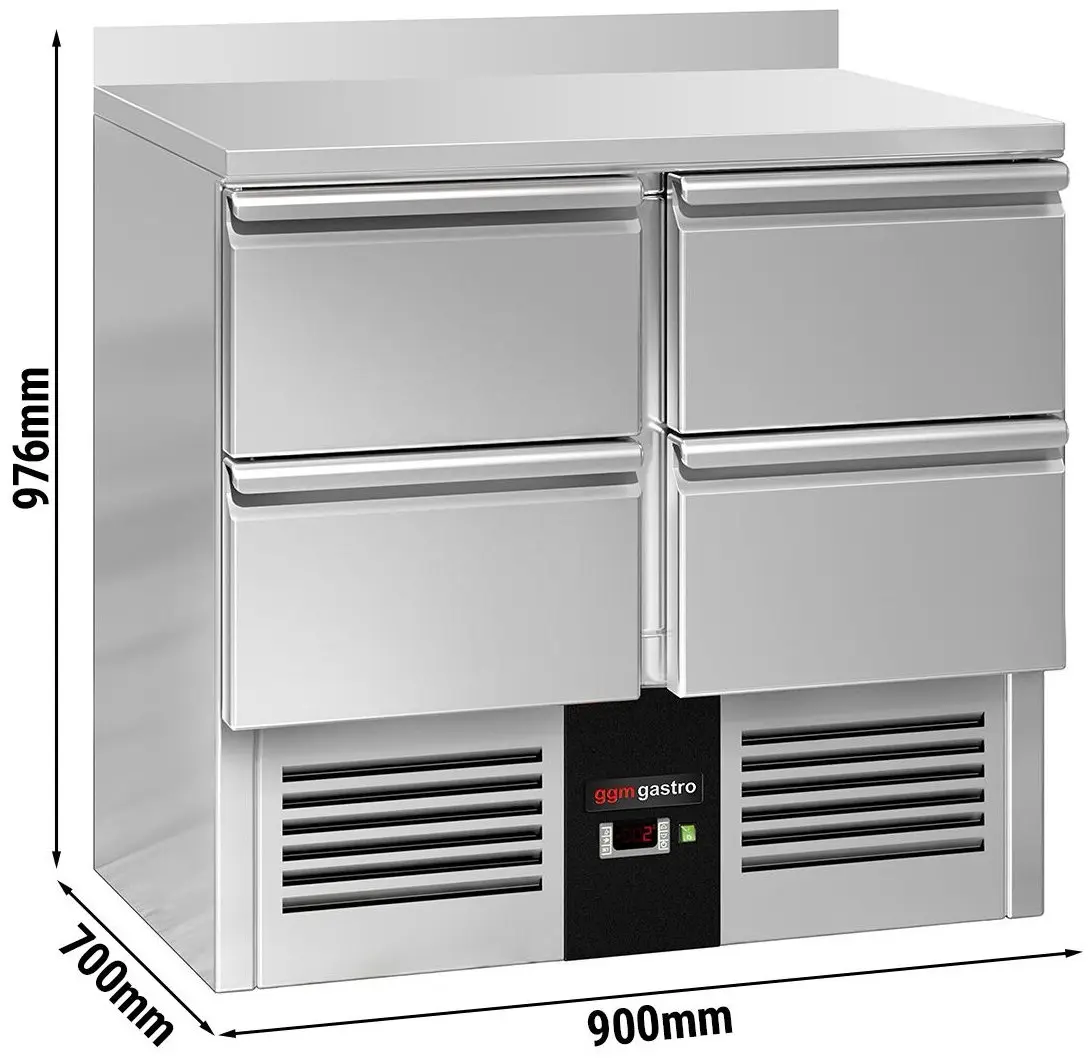 Холодильный стол GGM Gastro SAG97E4AND (Inox) - 10