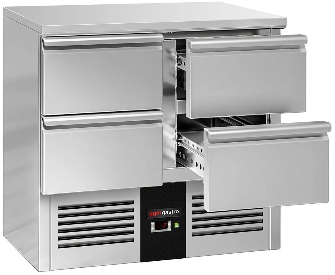 Холодильный стол GGM Gastro SAG97E4ND (Inox) - 2