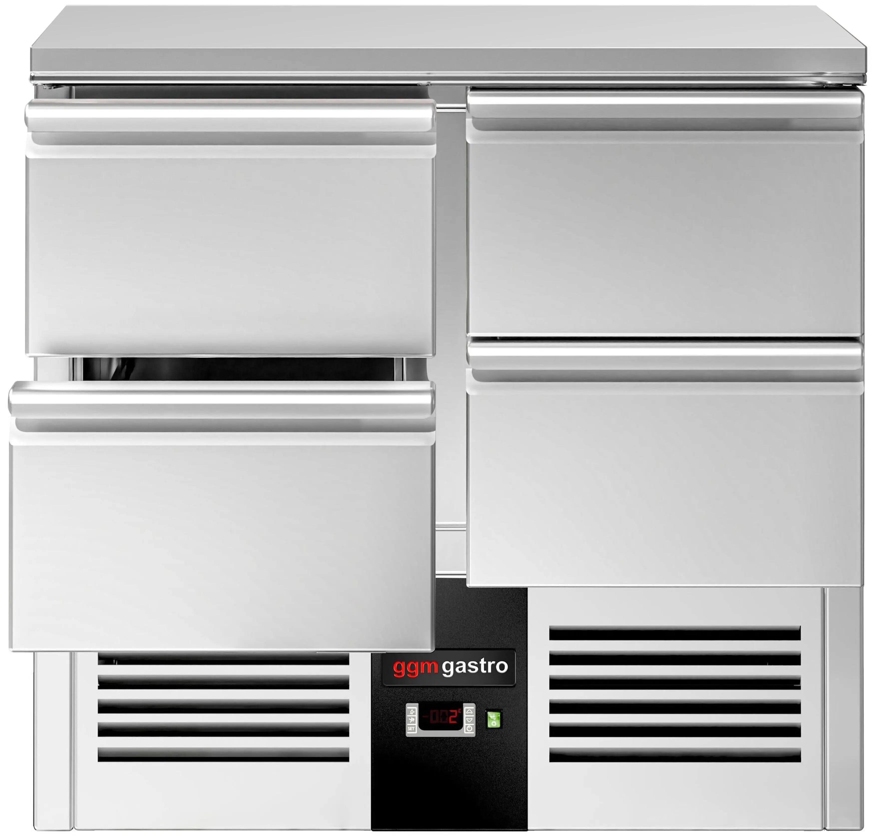 Холодильный стол GGM Gastro SAG97E4ND (Inox) - 3