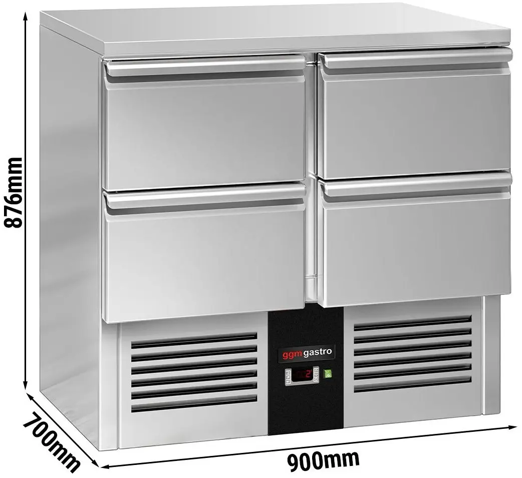 Холодильный стол GGM Gastro SAG97E4ND (Inox) - 9