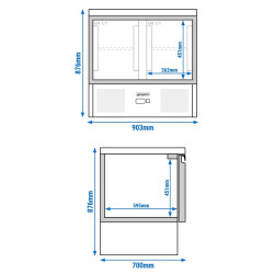 Masa frigorifica GGM Gastro SAG97END#07 (Inox) Thumb