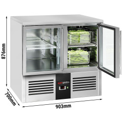 Masa frigorifica GGM Gastro SAG97END#2#GT (Inox) Thumb