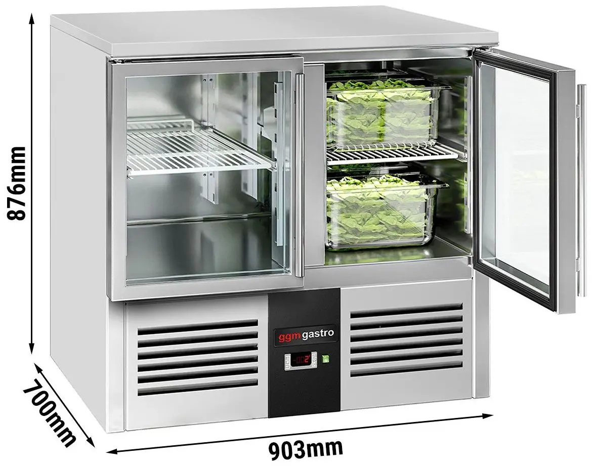 Masa frigorifica GGM Gastro SAG97END#2#GT (Inox) - 10