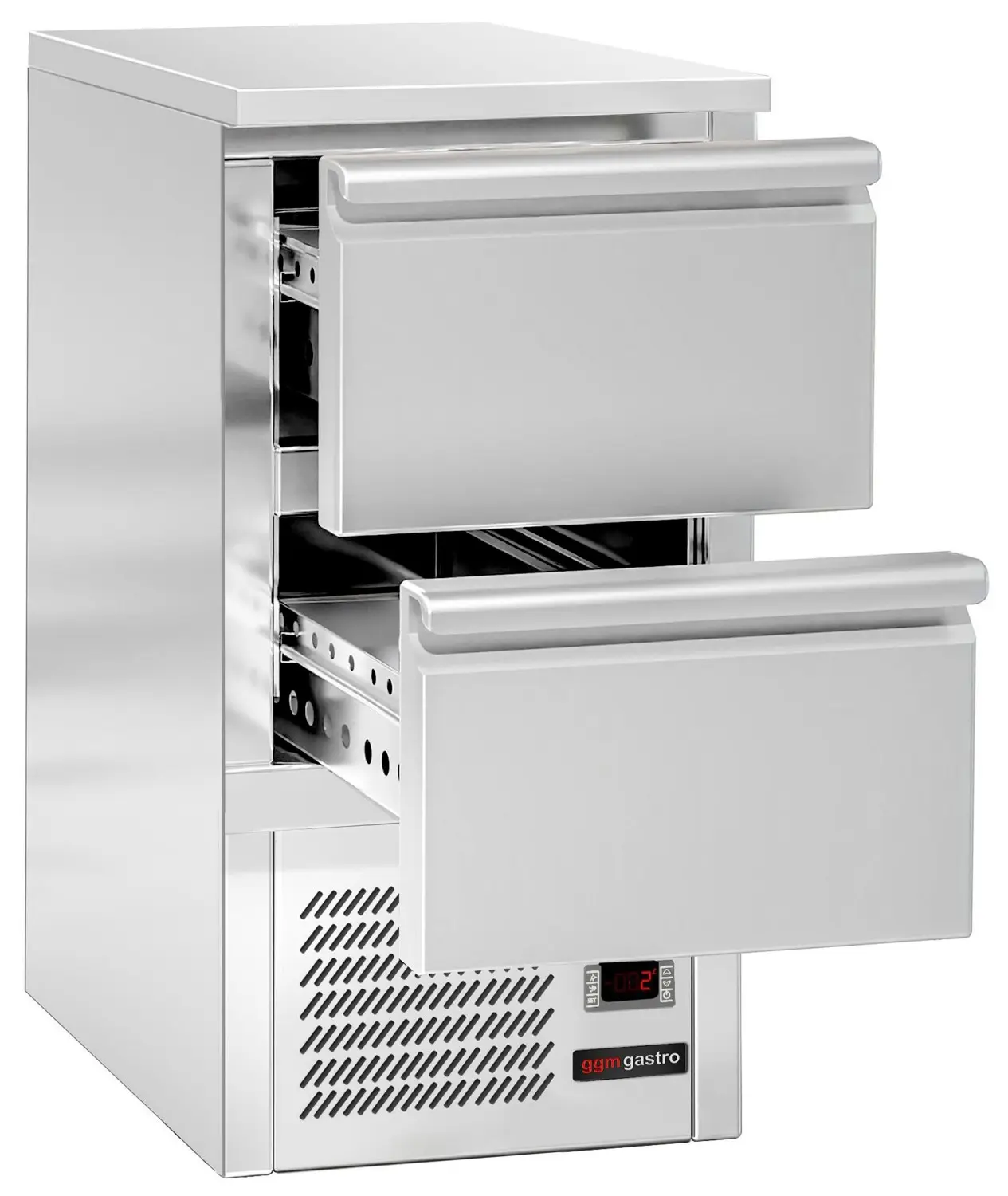 Холодильный стол GGM Gastro SAJ47E2#07 (Inox) - 2