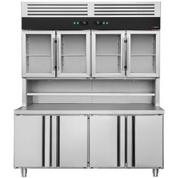 Masa frigorifica cu dulap superior GGM Gastro KKC4T8 (Inox) Thumb