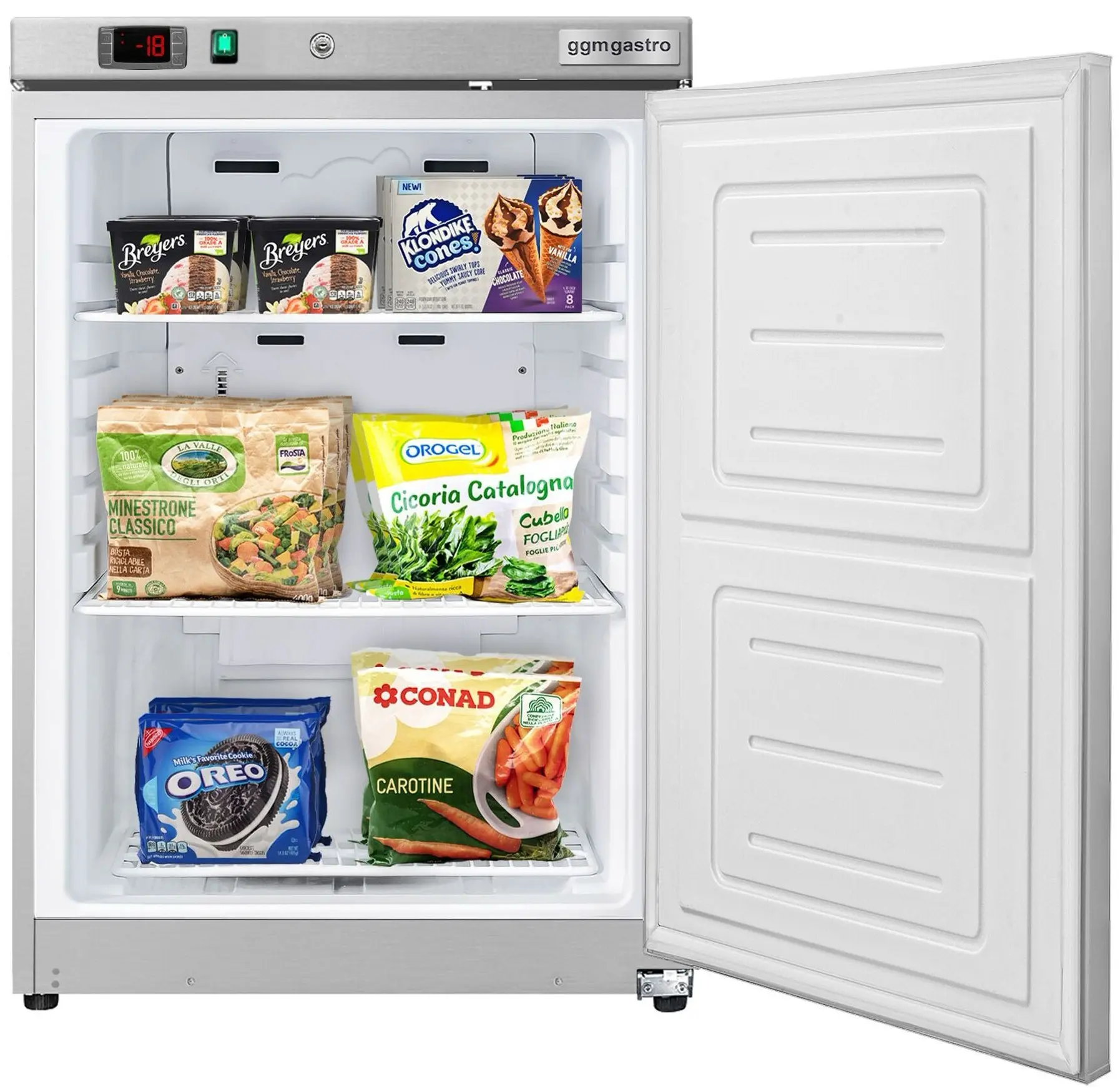 Мини-морозильник GGM Gastro Eco TKSBL200E (Inox) - 4