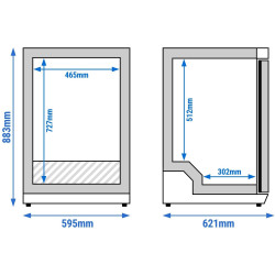 Мини-морозильник GGM Gastro Eco TKSBL200E (Inox) Thumb