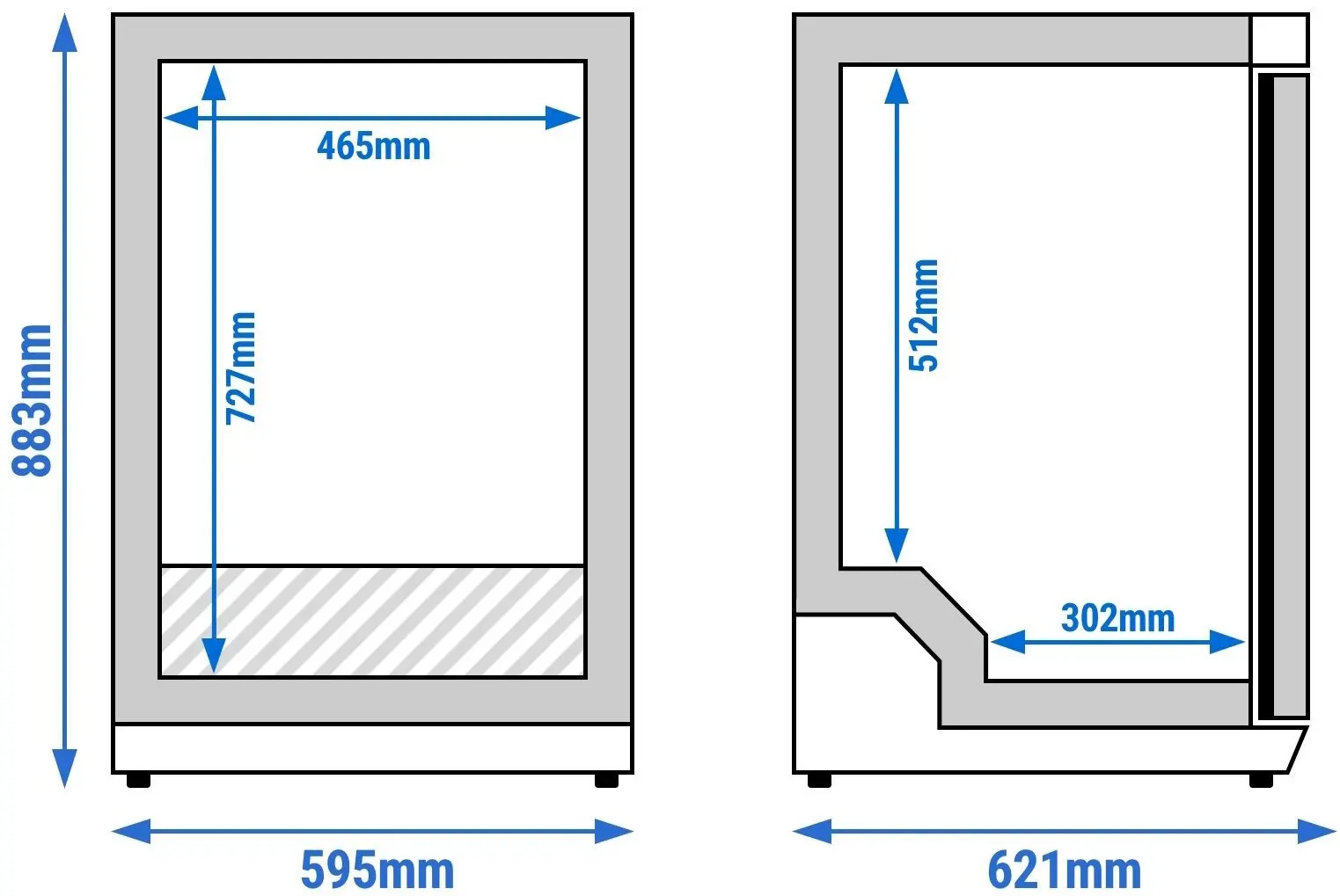 Мини-морозильник GGM Gastro Eco TKSBL200E (Inox) - 9