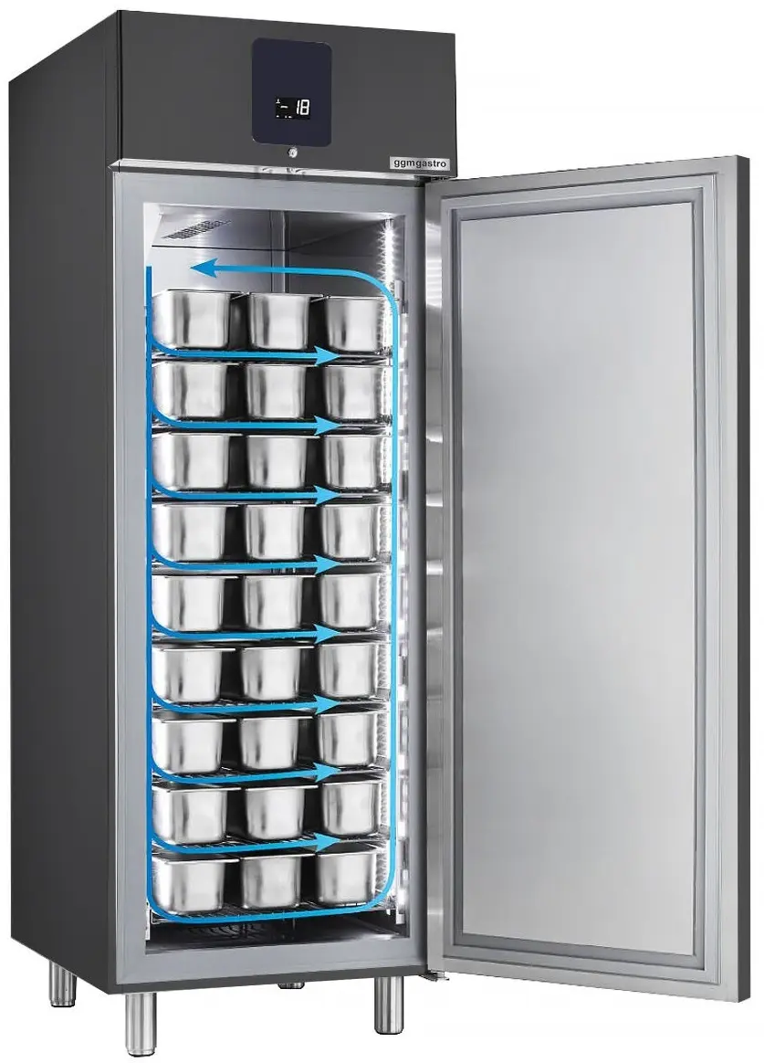 Dulap de congelare pentru inghetata GGM Gastro Premium ETKSSA647 (Anthracite) - 3