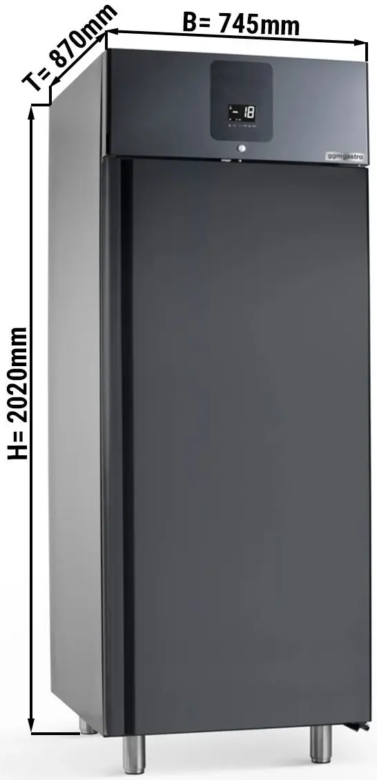 Dulap de congelare pentru inghetata GGM Gastro Premium ETKSSA647 (Anthracite) - 6