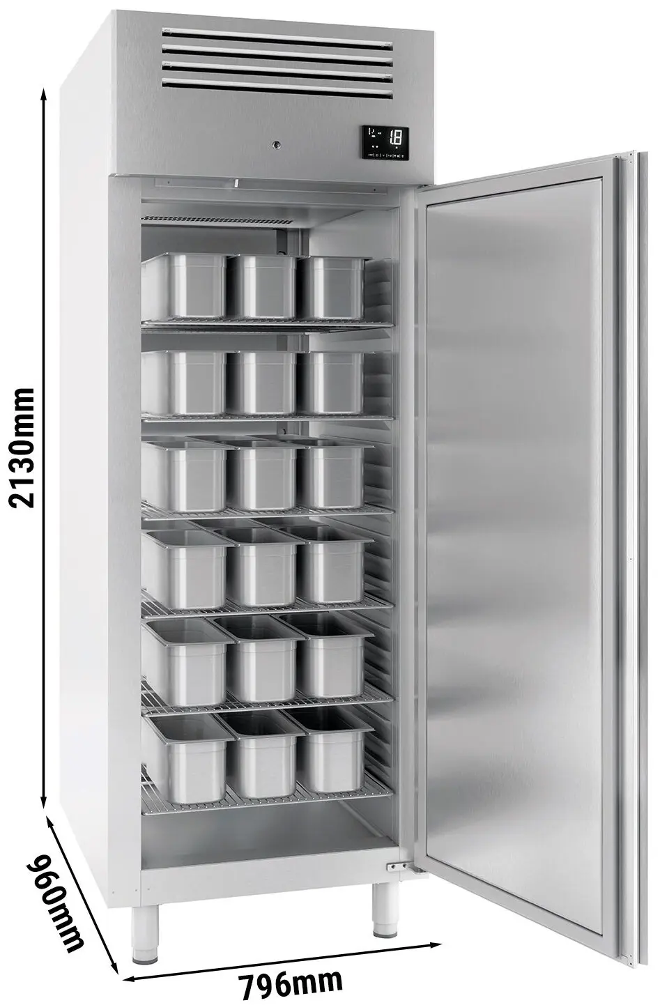 Морозильный шкаф для мороженого GGM Gastro Premium Plus ETEI81T1 (Inox) - 3