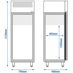 Морозильный шкаф для мороженого GGM Gastro Premium Plus ETEI81T1 (Inox) Thumb