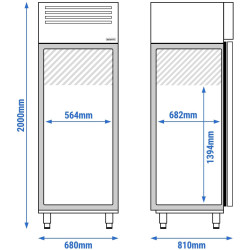 Dulap de congelare pentru pește GGM Gastro Eco TFG530T1ND (Inox) Thumb