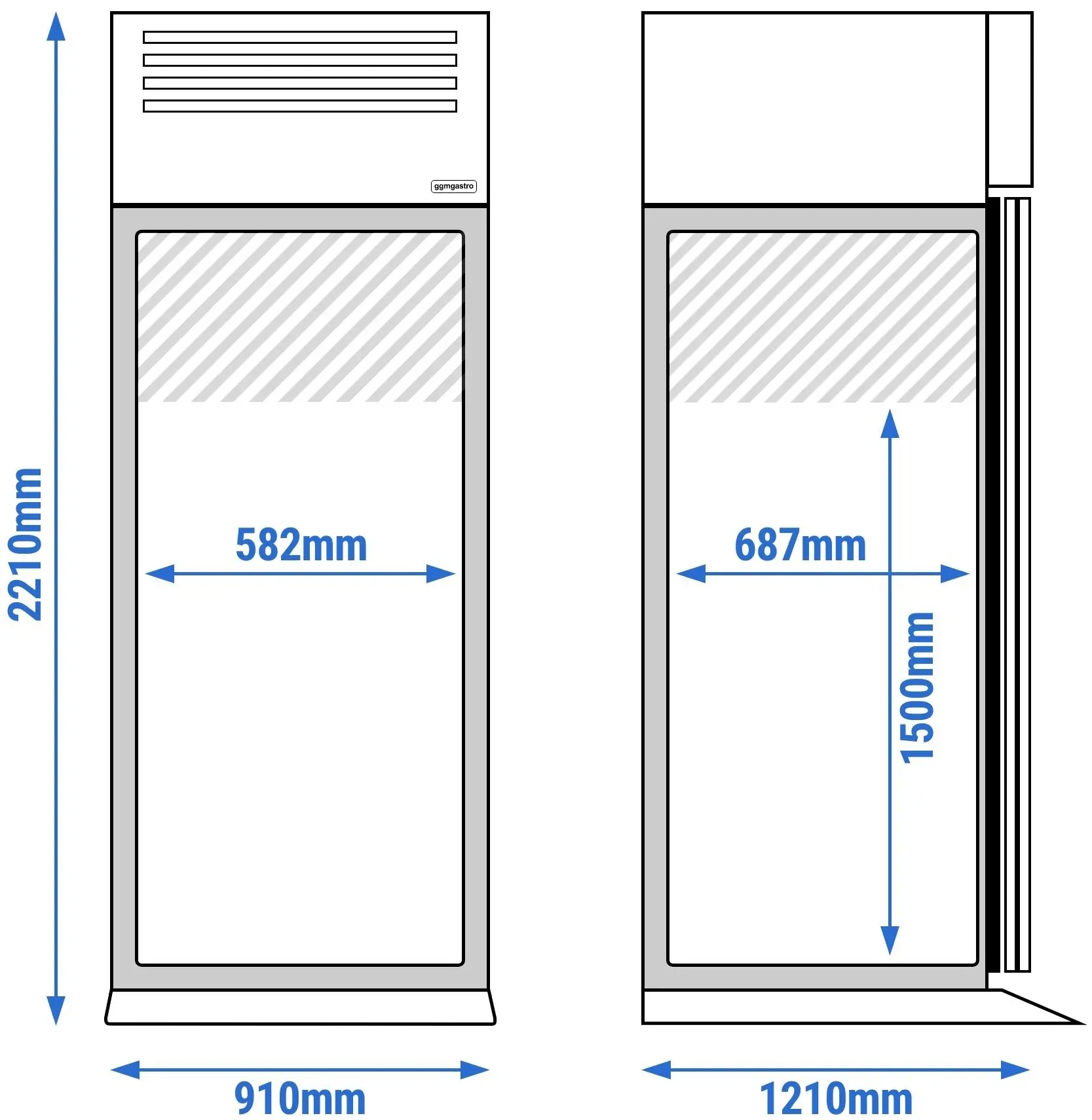 Dulap de congelare pentru cărucior GGM Gastro Premium ETKF912T1 (Inox) - 11