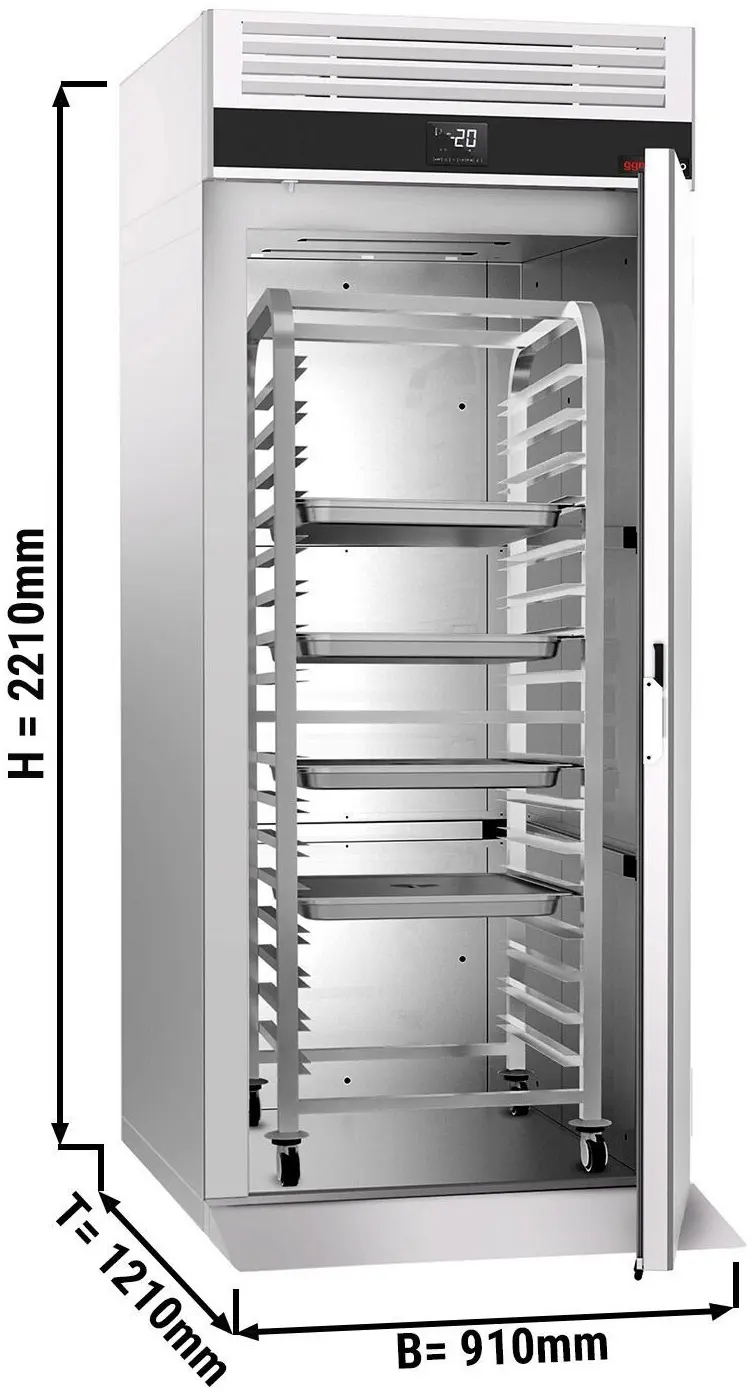 Dulap de congelare pentru cărucior GGM Gastro Premium ETKF912T1 (Inox) - 10