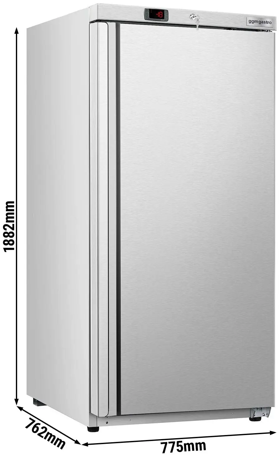 Морозильный шкаф GGM Gastro Eco TKSBL600E (Inox) - 10