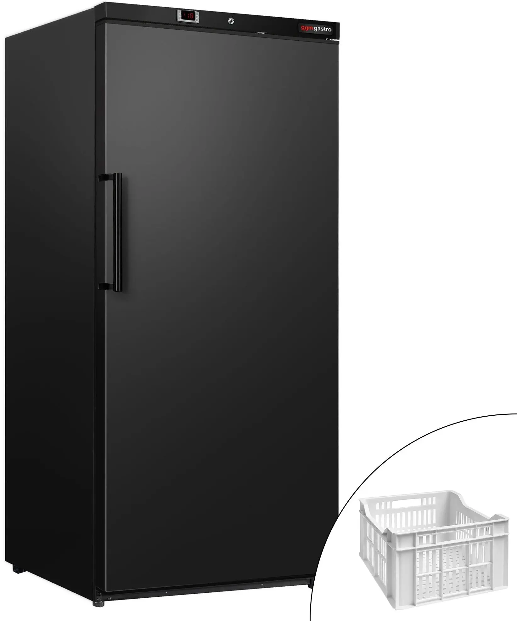 Морозильный шкаф GGM Gastro Eco TKSBL600K (Black) - 13