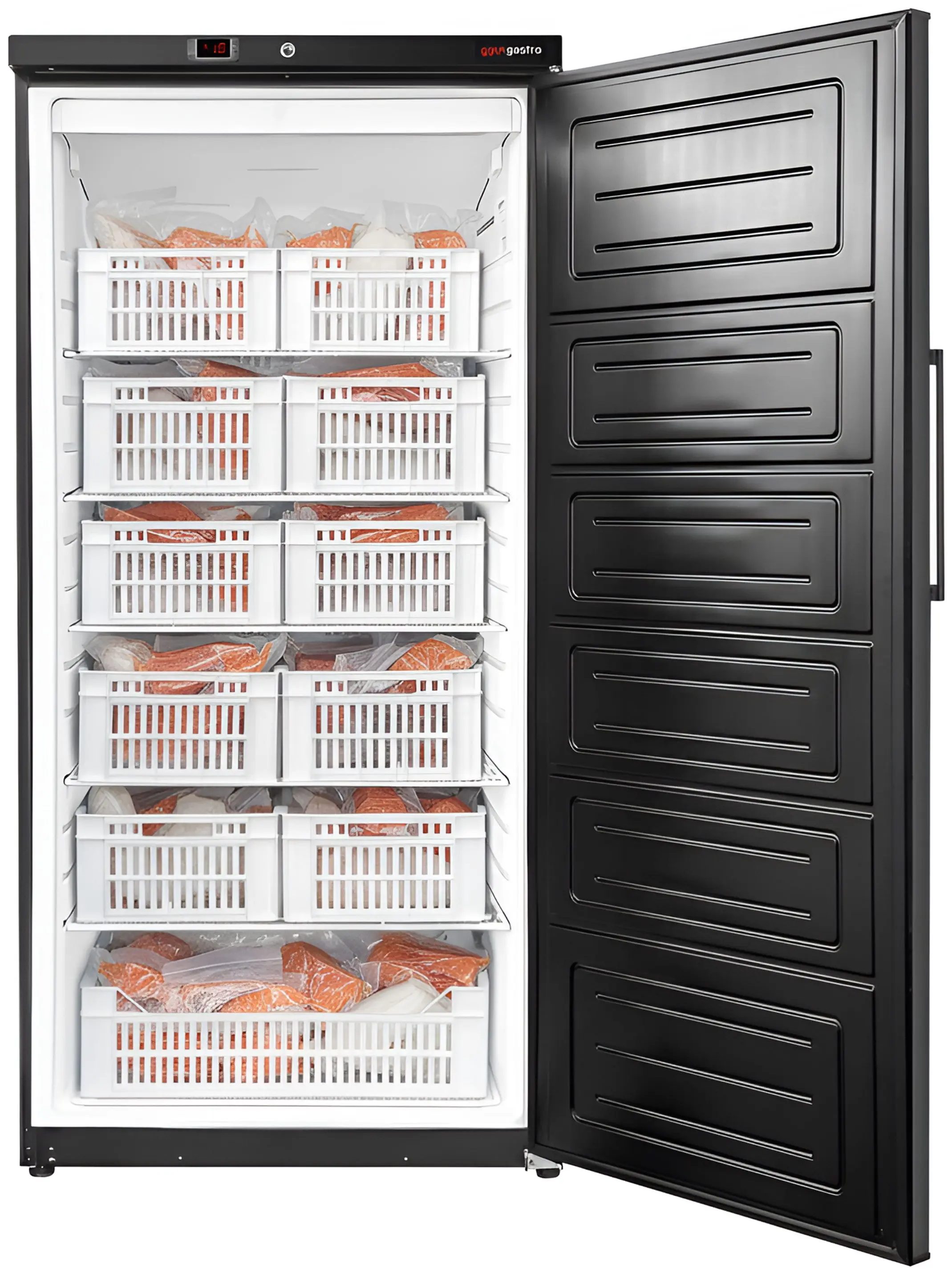 Морозильный шкаф GGM Gastro Eco TKSBL600K (Black) - 4