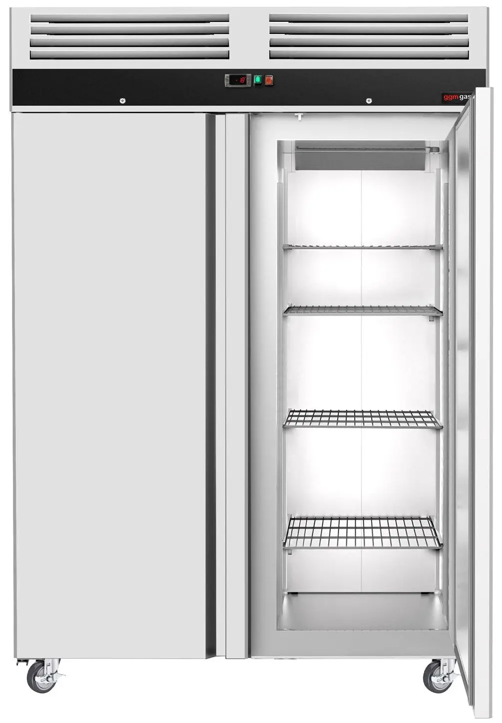 Морозильный шкаф GGM Gastro Eco TKSJ1400ND (Inox) - 2