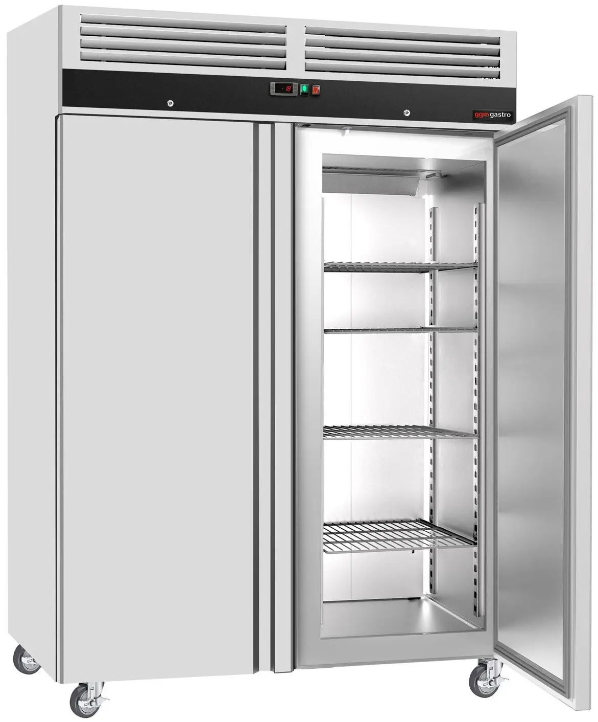 Морозильный шкаф GGM Gastro Eco TKSJ1400ND (Inox) - 3