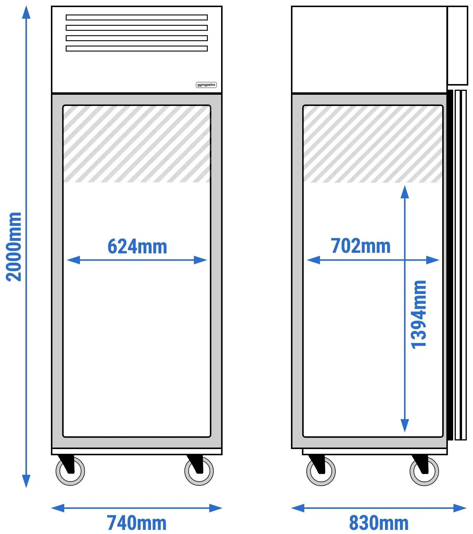 Dulap de congelare GGM Gastro Eco TKSJ650ND (Inox) - 13