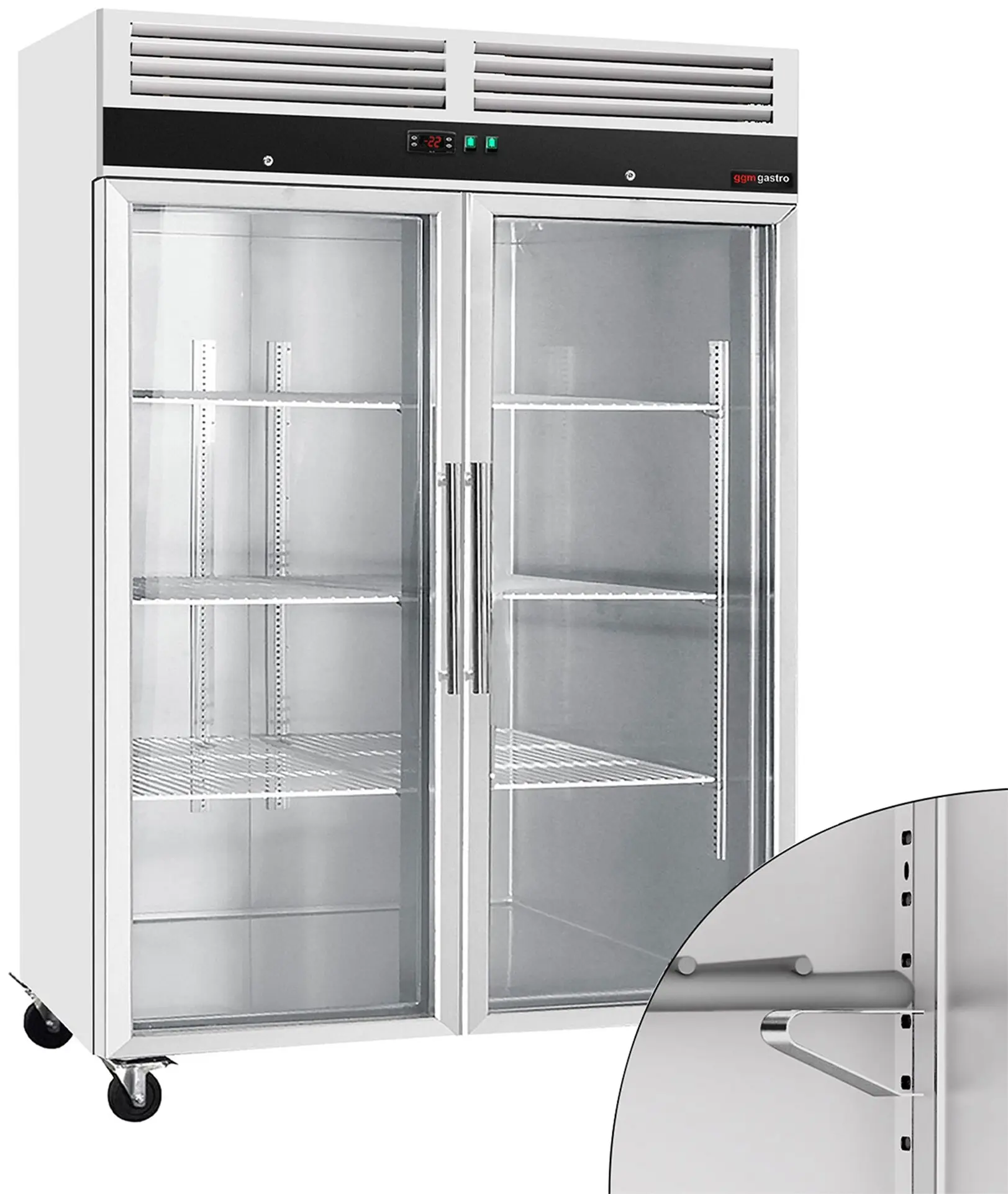 Морозильный шкаф GGM Gastro Eco TS1200GND (Inox) - 2