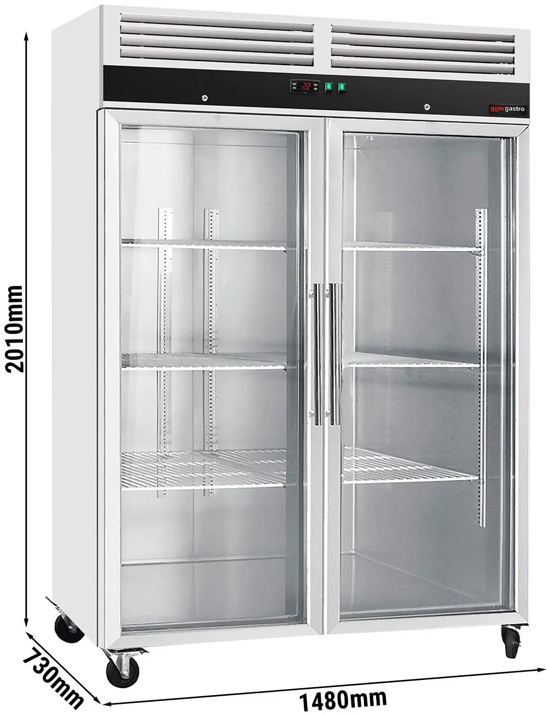 Морозильный шкаф GGM Gastro Eco TS1200GND (Inox) - 6