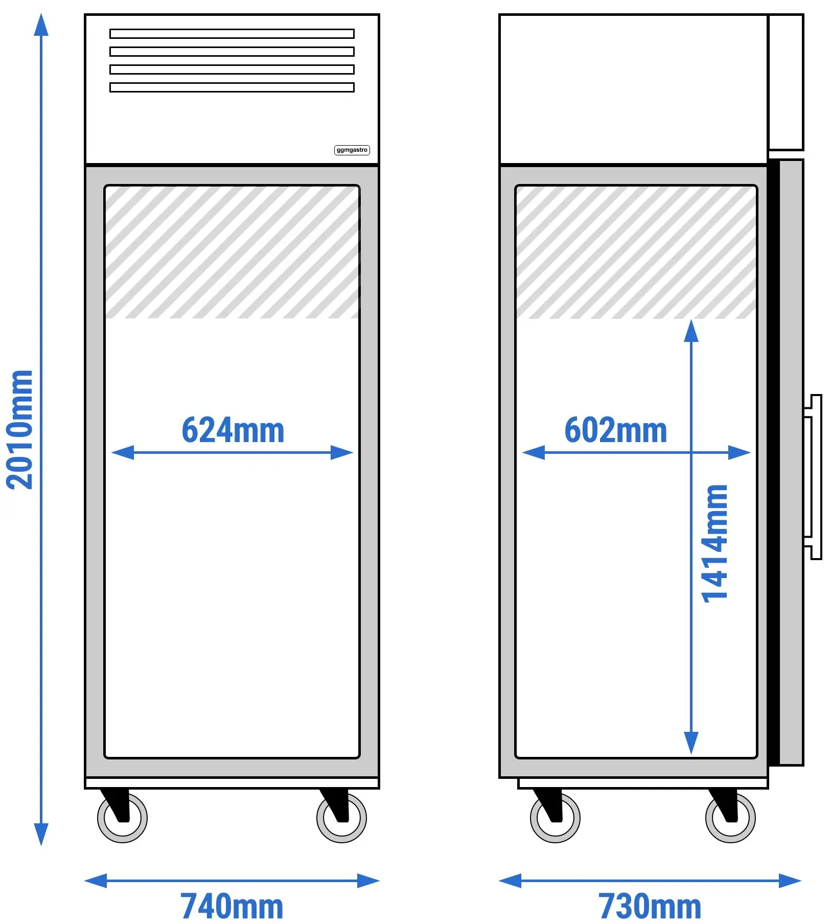 Dulap de congelare GGM Gastro Eco TS600GND (Inox) - 12