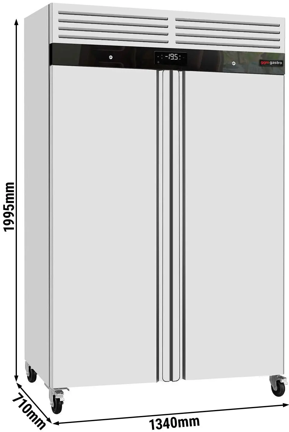 Морозильный шкаф GGM Gastro Eco TSH1200 (Inox) - 12