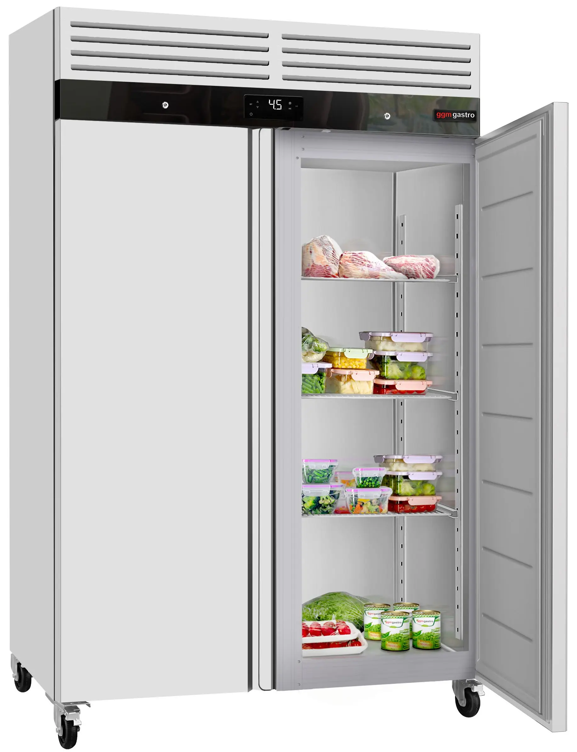 Морозильный шкаф GGM Gastro Eco TSH1200 (Inox) - 3