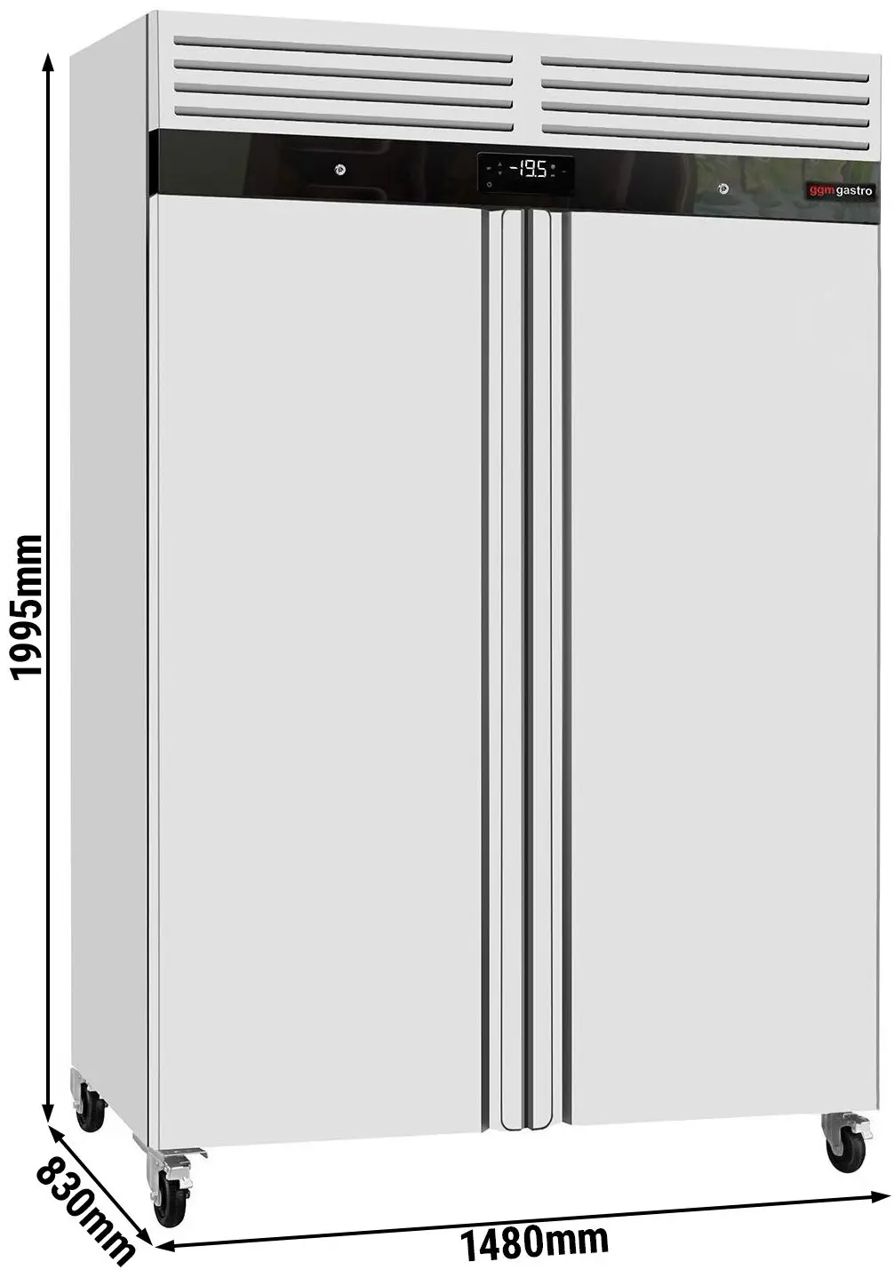 Dulap de congelare GGM Gastro Eco TSH1400-N (Inox) - 12