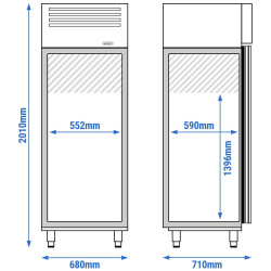 Dulap de congelare GGM Gastro Eco TSH600-N (Inox) Thumb