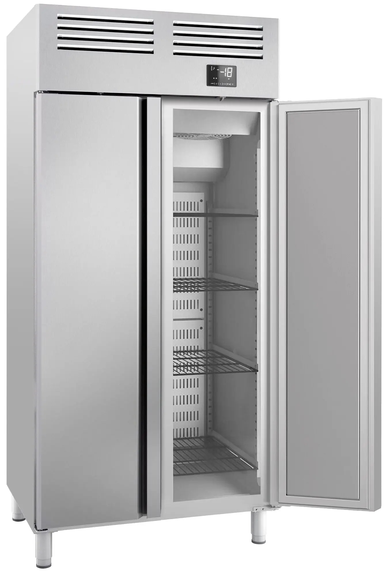 Морозильный шкаф GGM Gastro Premium Plus TGI107T2 (Inox) - 2