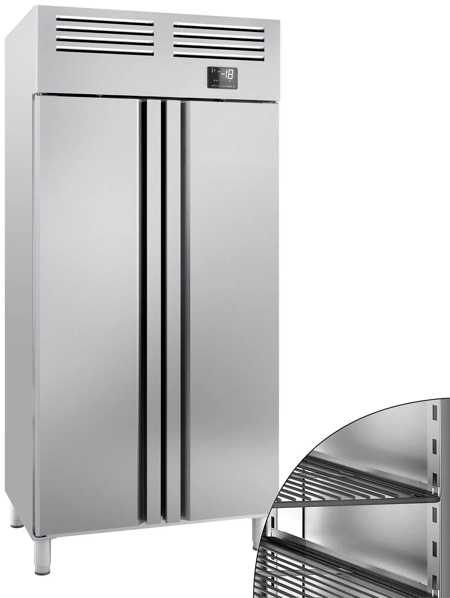Морозильный шкаф GGM Gastro Premium Plus TGI107T2 (Inox) - 7