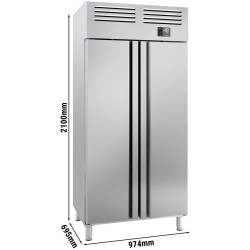 Морозильный шкаф GGM Gastro Premium Plus TGI107T2 (Inox) Thumb