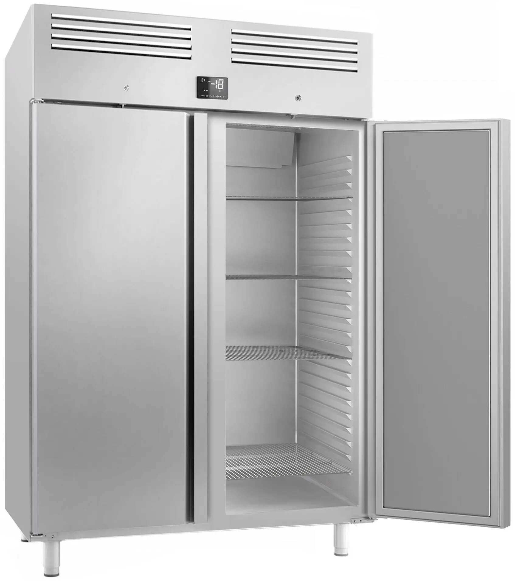 Морозильный шкаф GGM Gastro Premium Plus TGI148T2 (Inox) - 2