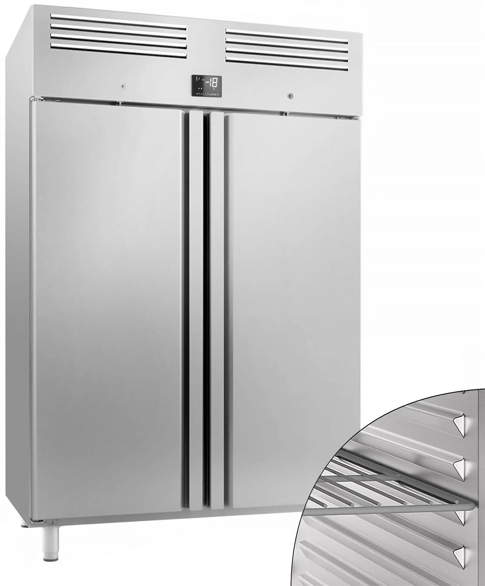 Морозильный шкаф GGM Gastro Premium Plus TGI148T2 (Inox) - 9