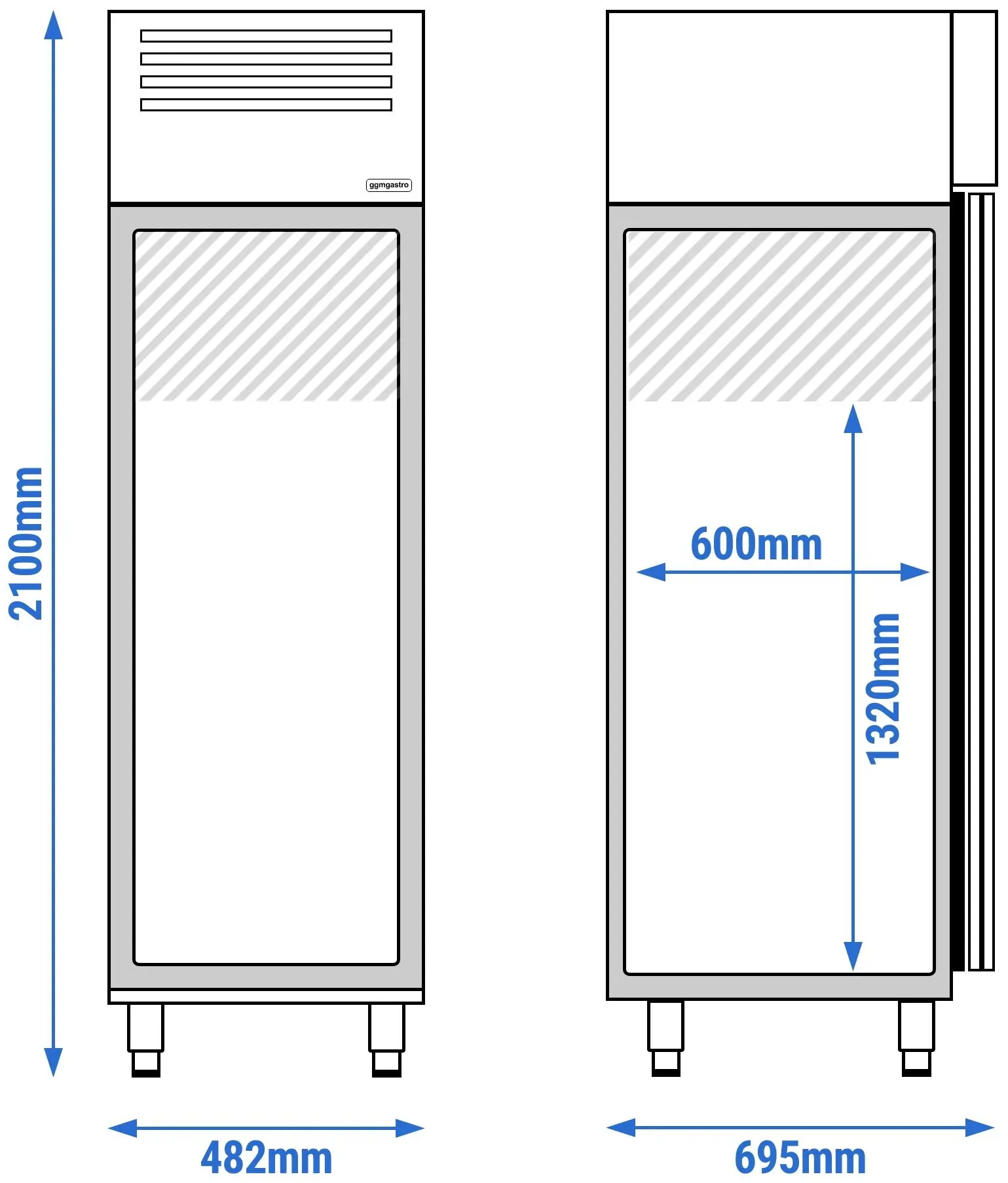 Dulap de congelare GGM Gastro Premium Plus TGI57T1 (Inox) - 10