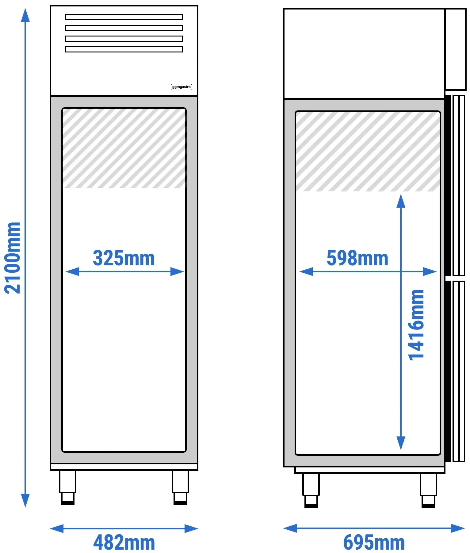 Dulap de congelare GGM Gastro Premium Plus TGI57T2 (Inox) - 10